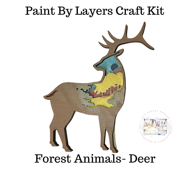 Deer - Layered Forest Animal Kit