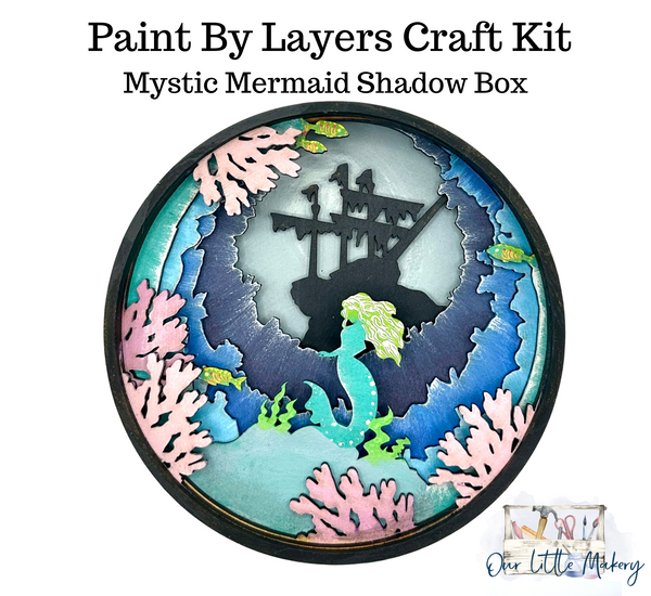 Mystic Mermaid Shadow Box Kit