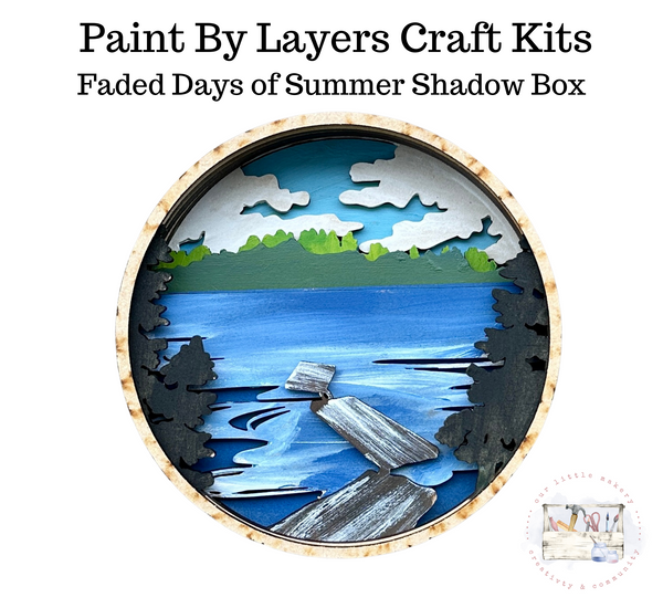 Faded Days of Summer Shadow Box Kit