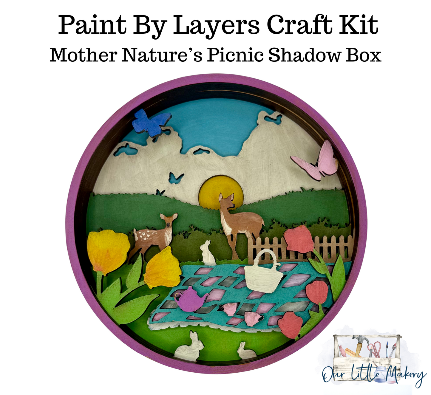 Mother Nature's Picnic Shadow Box Kit