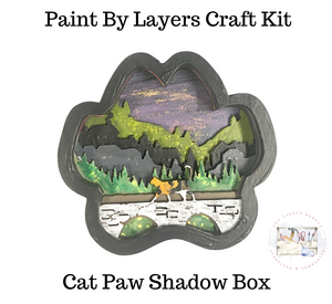 Cat Paw Shadow Box Kit