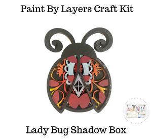 Lady Bug Shadow Box Kit