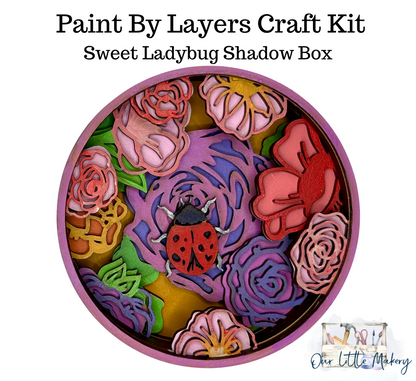 Sweet Ladybug Shadow Box Kit
