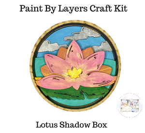 Lotus Flower Shadow Box Kit