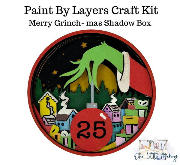 Merry Grinch-mas Shadow Box Kit