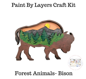 Bison- Layered Forest Animal Kit