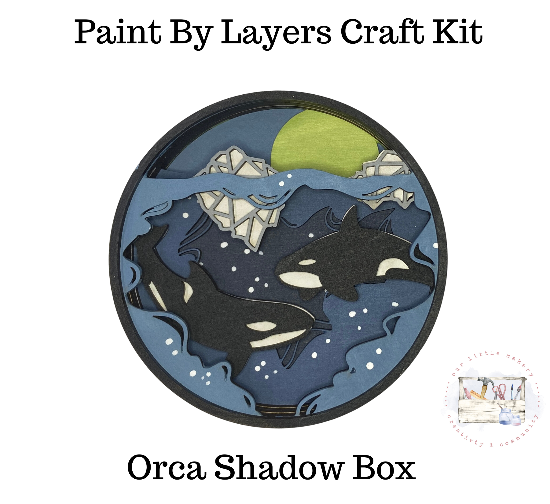 Orca Shadow Box Kit – Our Little Makery