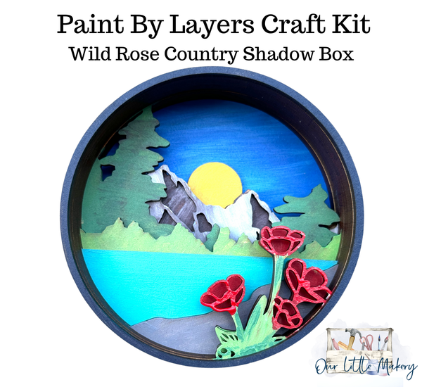 Wild Rose Country Shadow Box Kit