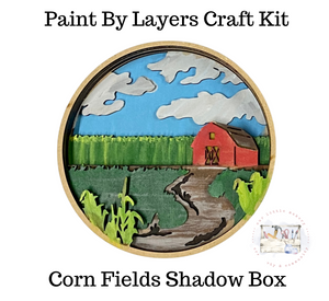 Corn Fields Shadow Box Kit