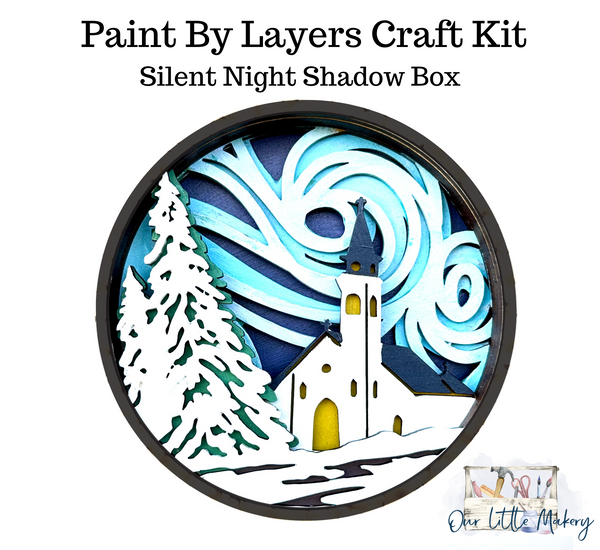 Silent Night Shadow Box Kit