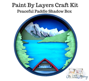 Peaceful Paddle Shadow Box Kit