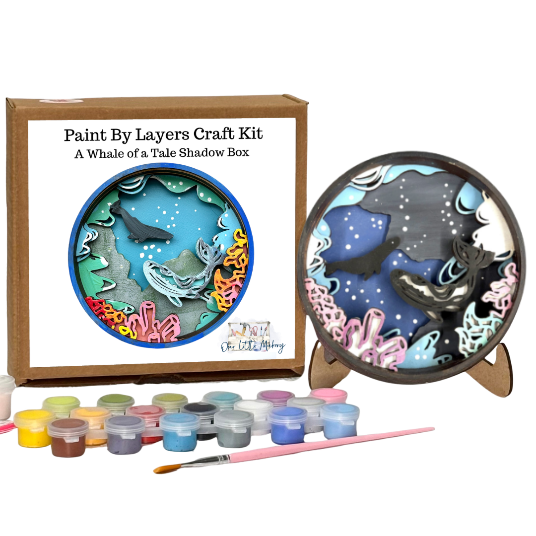 A Whale of a Tale Shadow Box Kit