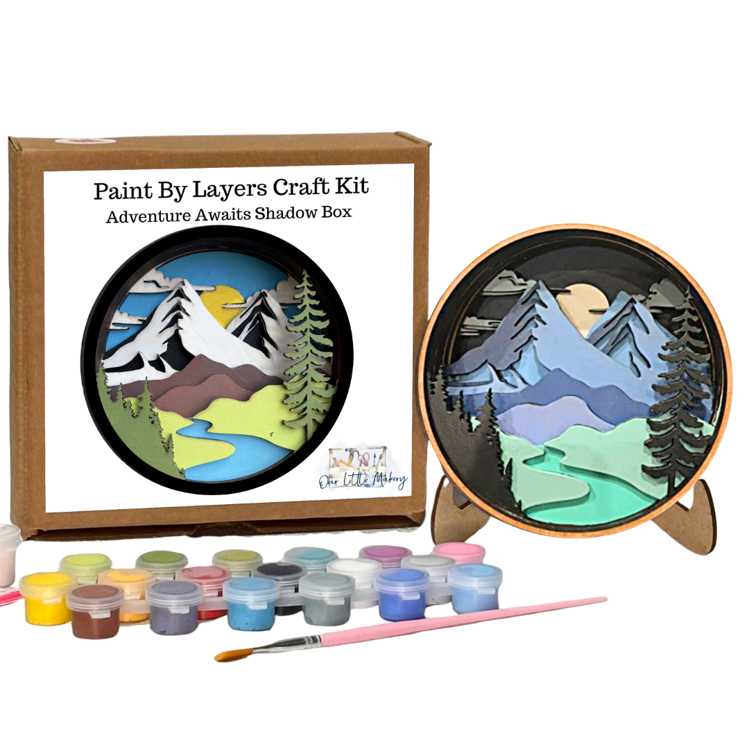 Adventure Awaits Shadow Box Kit – Our Little Makery