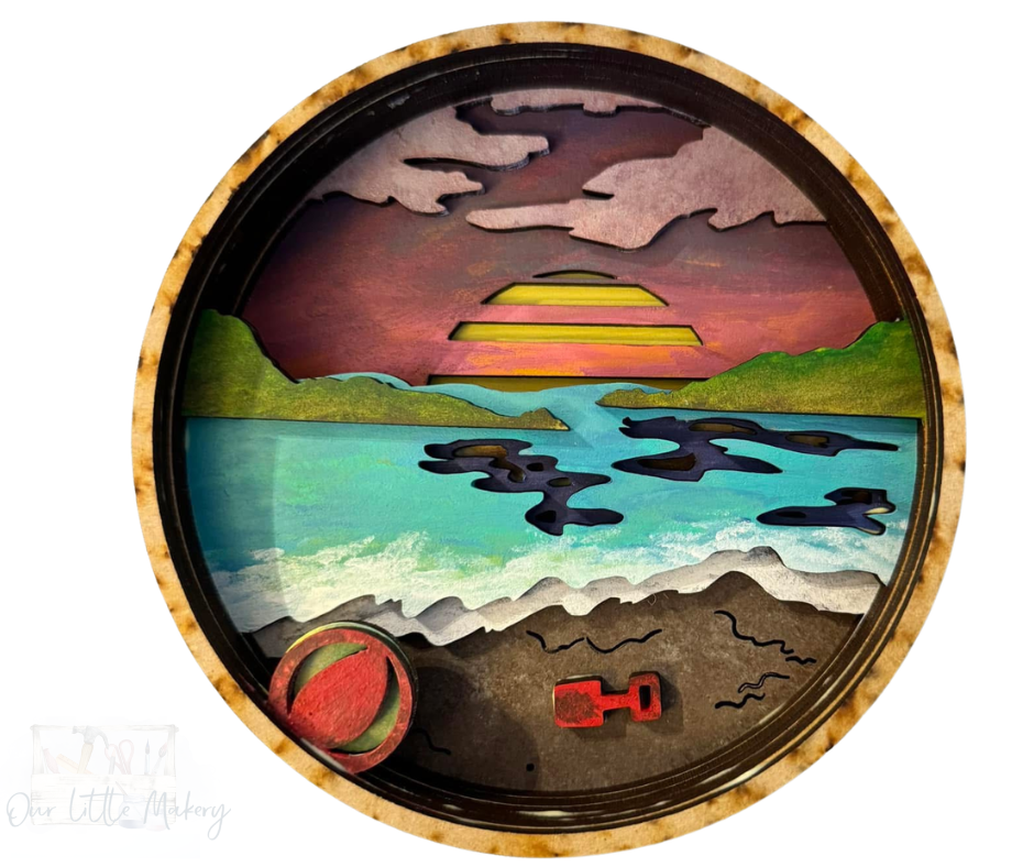 Beach Days Shadow Box Kit