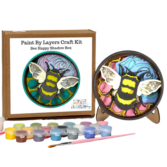 Bee Happy Shadow Box Kit