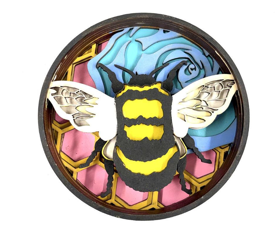 Bee Happy Shadow Box Kit