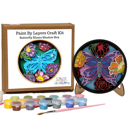 Butterfly Kisses Shadow Box Kit
