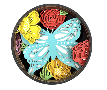 Butterfly Kisses Shadow Box Kit