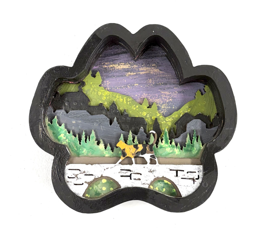 Cat Paw Shadow Box Kit