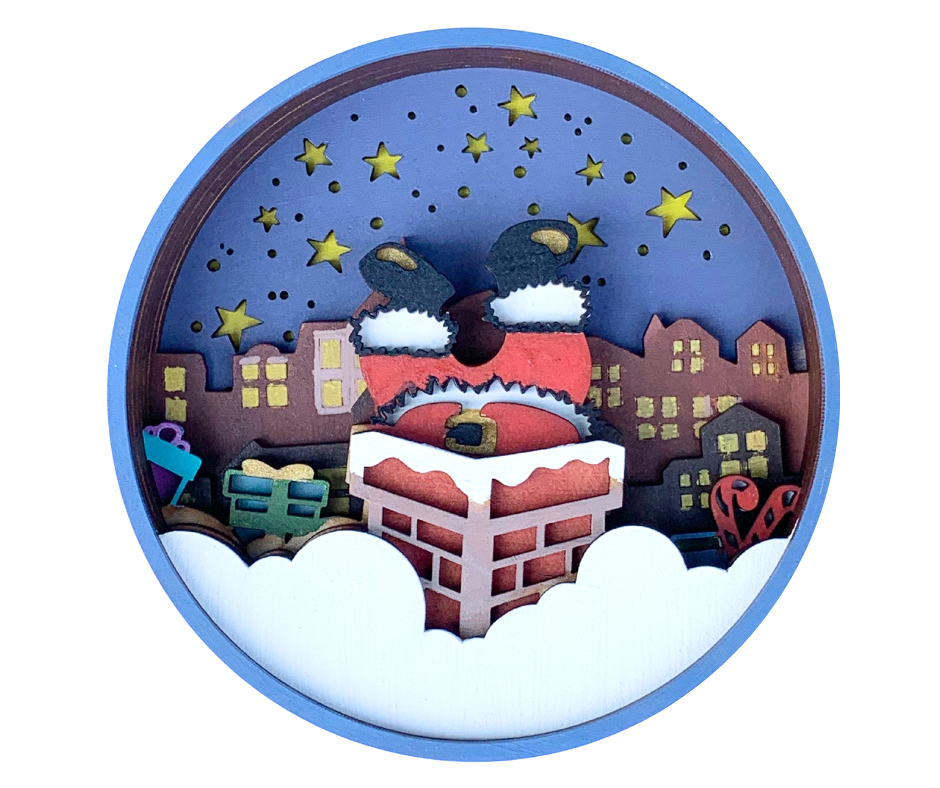 Chimney Traffic Shadow Box