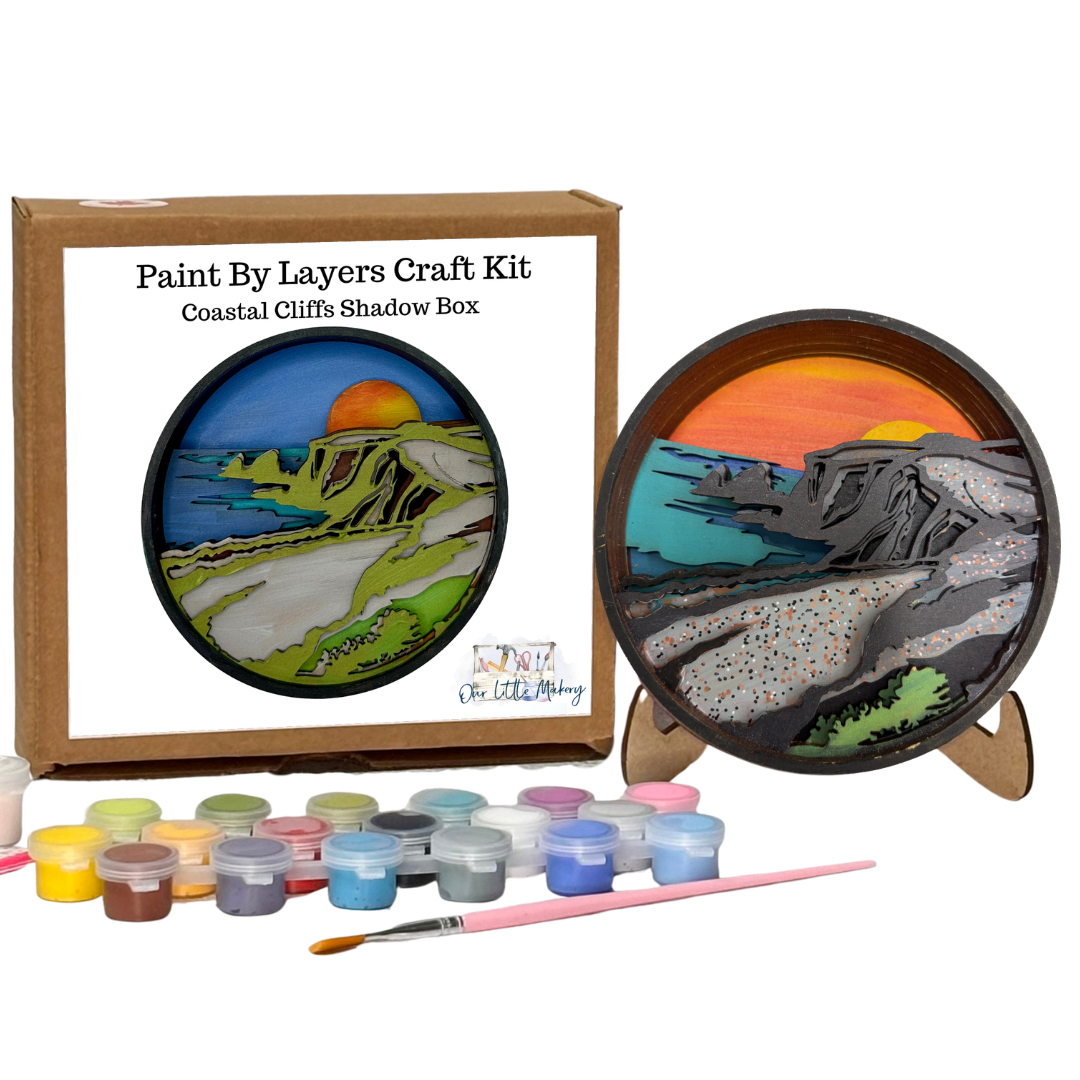Coastal Cliffs Shadow Box Kit