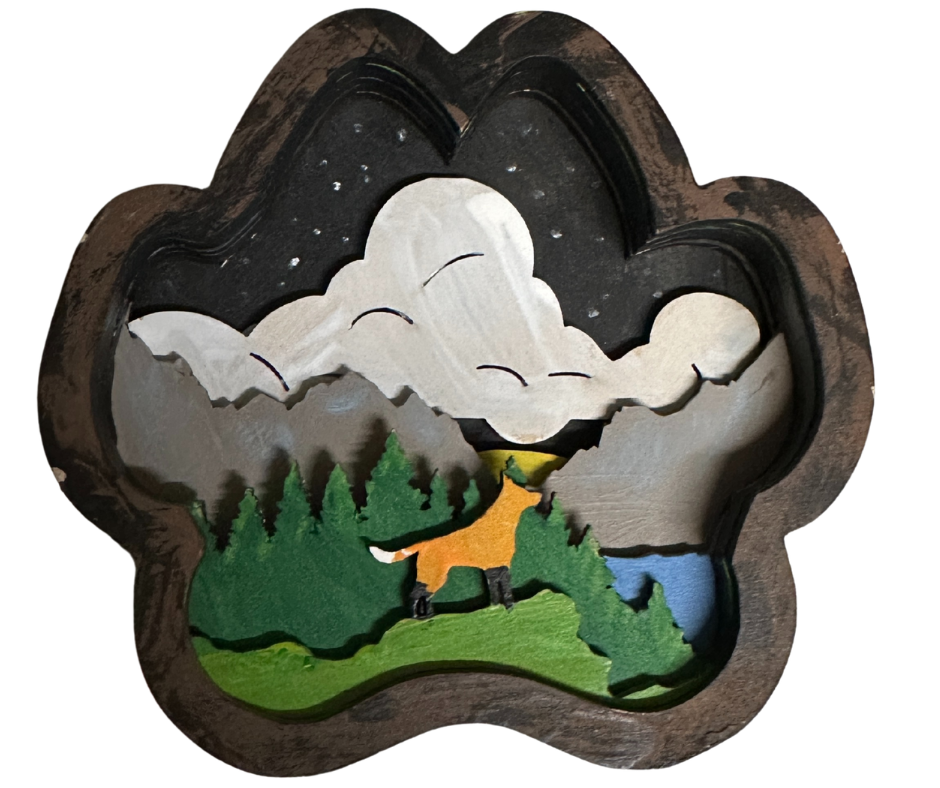 Dog Paw Shadow Box Kit