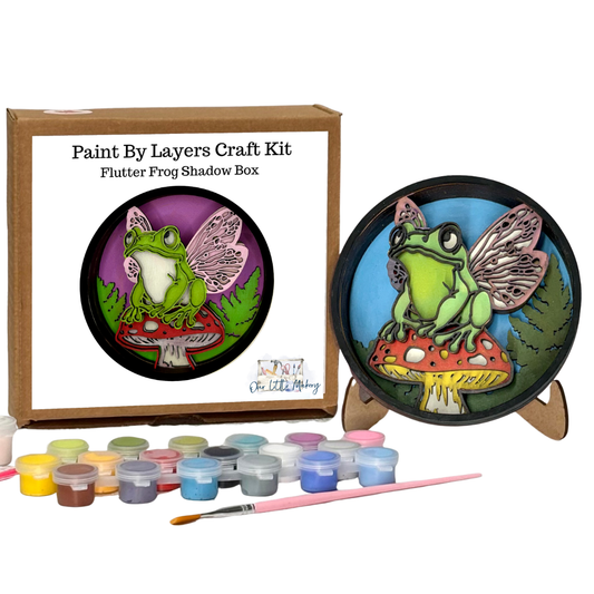 Flutter Frog Shadow Box Kit
