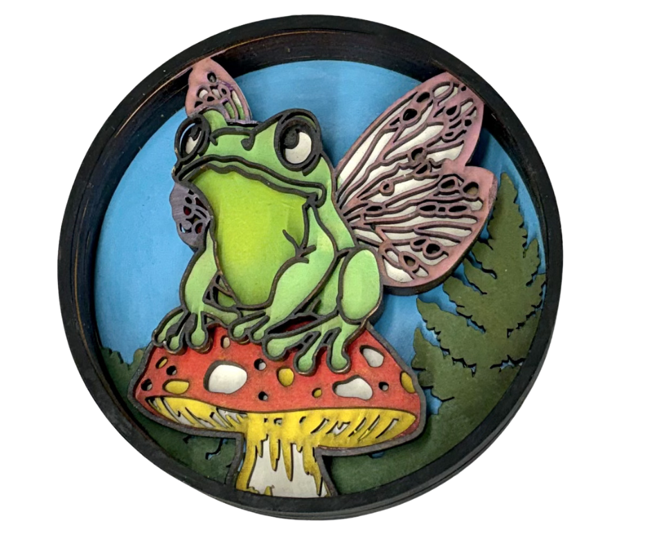 Flutter Frog Shadow Box Kit