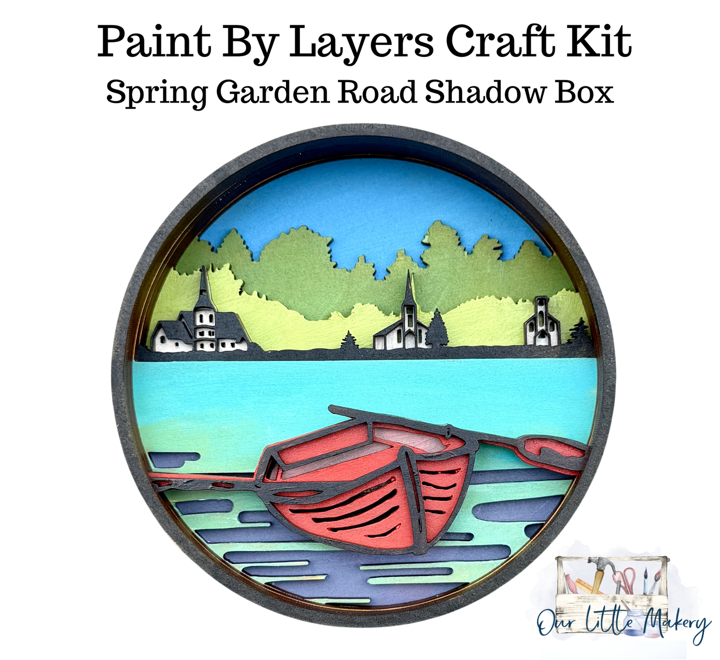 Spring Garden Road Shadow Box Kit