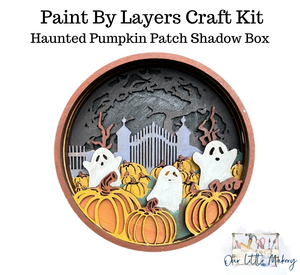 Haunted Pumpkin Patch Shadow Box Kit