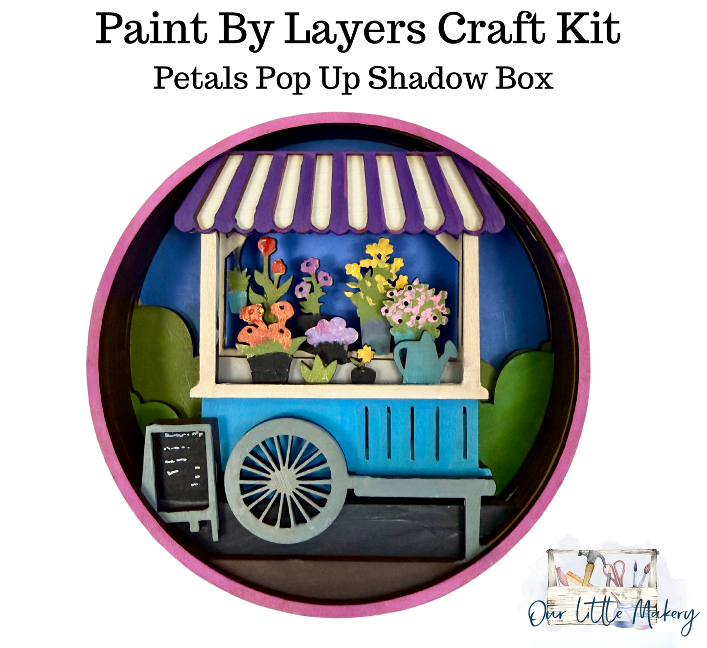 Petals Pop Up Shadow Box Kit
