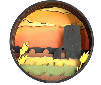Grain Elevator Shadow Box Kit