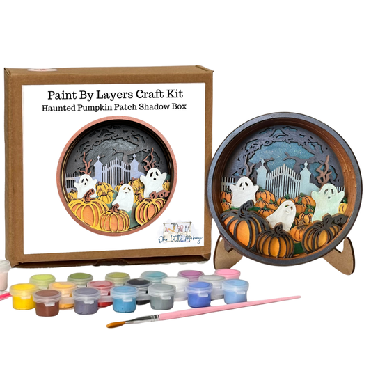 Haunted Pumpkin Patch Shadow Box Kit