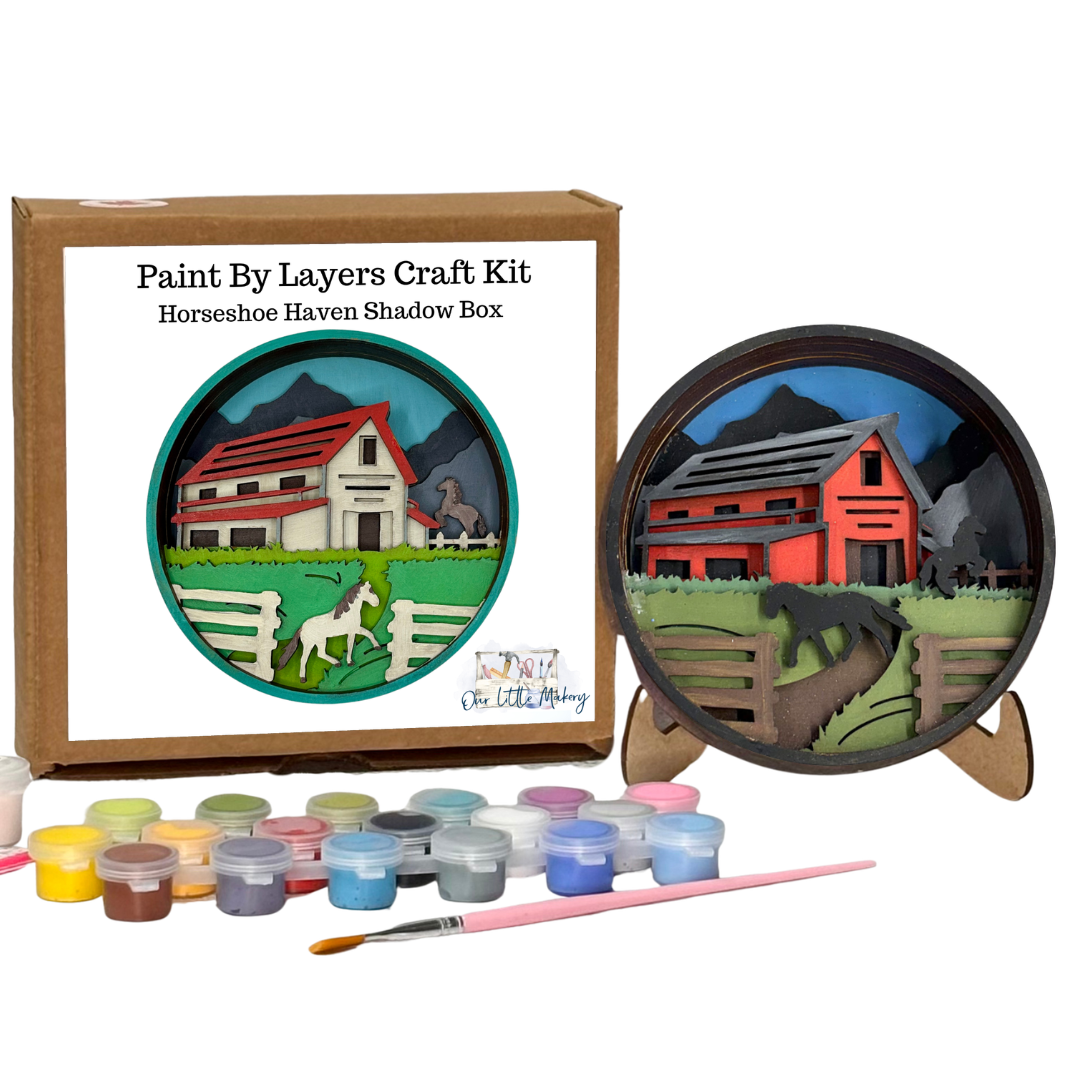 Horseshoe Haven Shadow Box Kit