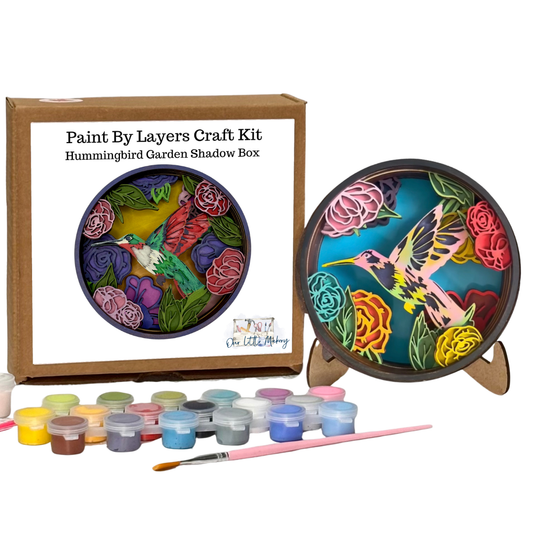 Hummingbird Garden Shadow Box Kit