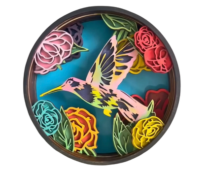 Hummingbird Garden Shadow Box Kit