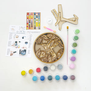 Hummingbird Garden Shadow Box Kit
