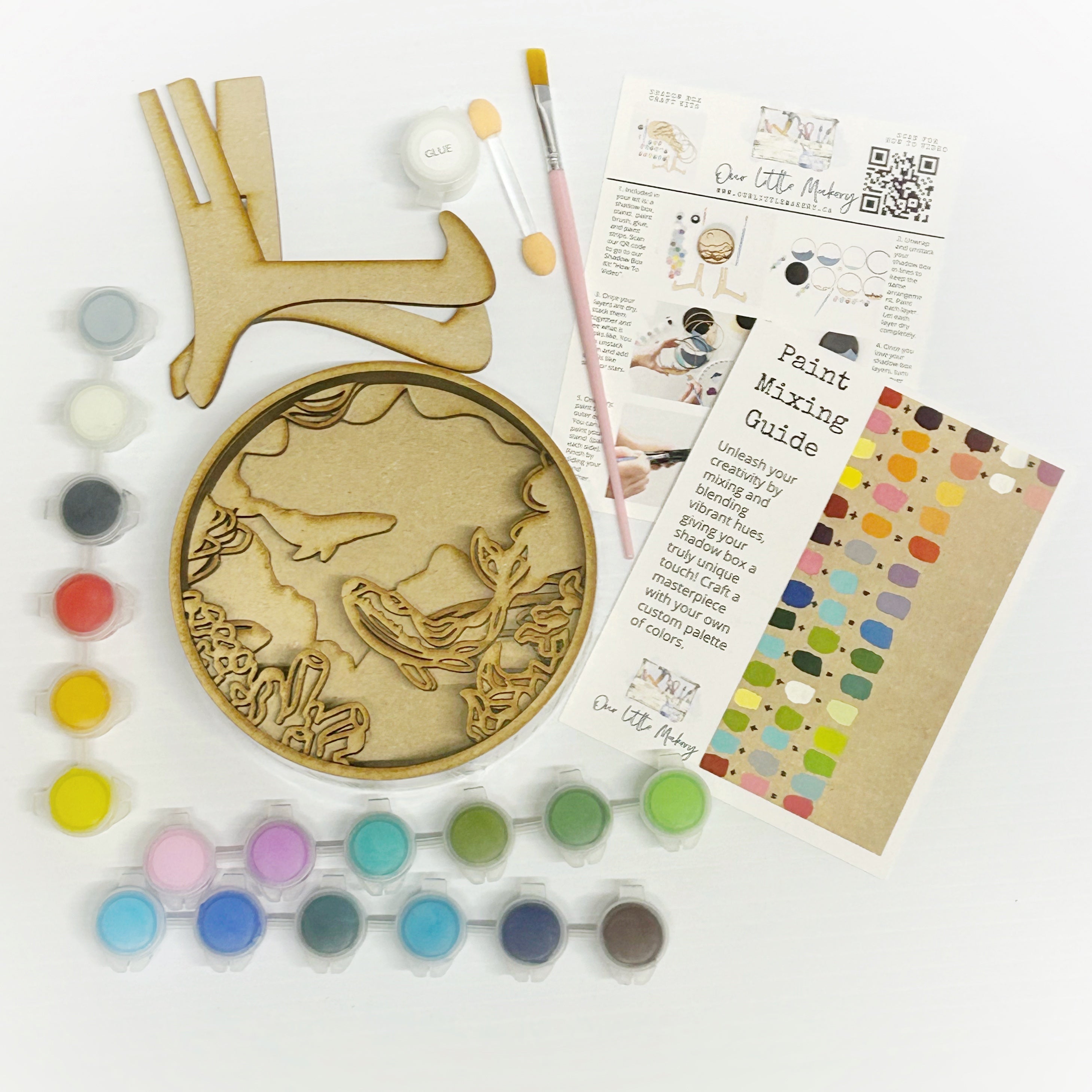 A Whale of a Tale Shadow Box Kit – Our Little Makery