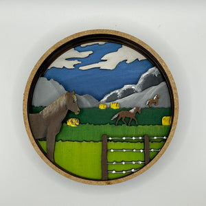 Horses Shadow Box Kit