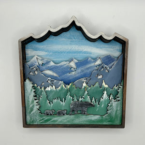 On The Mountains Tops Shadow Box Kit