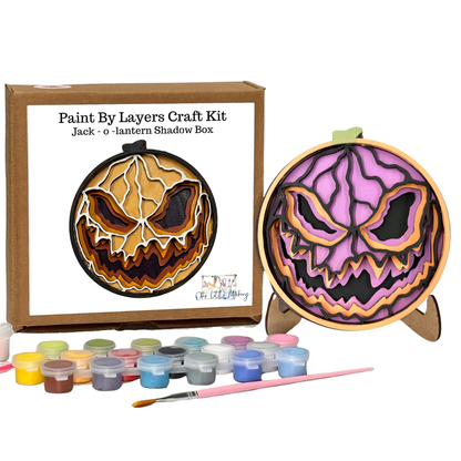 Jack-O-Lantern Shadow Box Kit