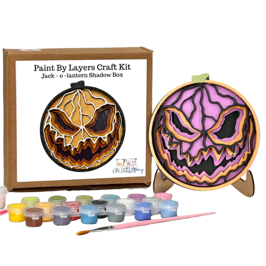 Jack-O-Lantern Shadow Box Kit