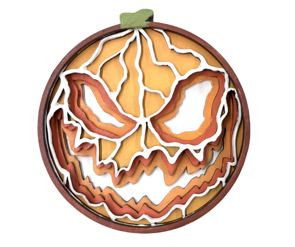 Jack-O-Lantern Shadow Box Kit