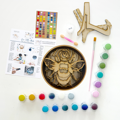 Bee Happy Shadow Box Kit