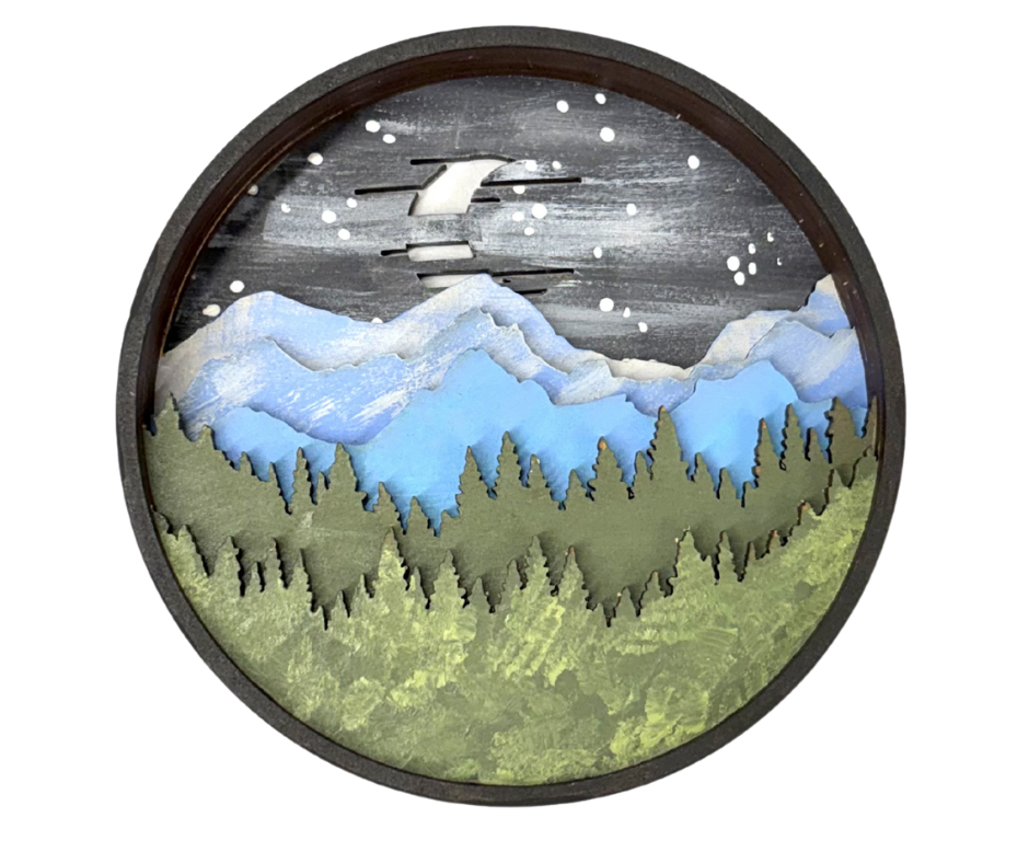 Moonlight Peaks Shadow Box Kit