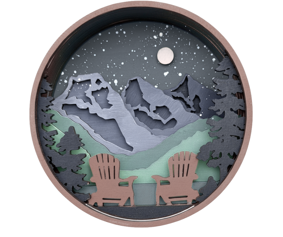 Mountain Life Shadow Box