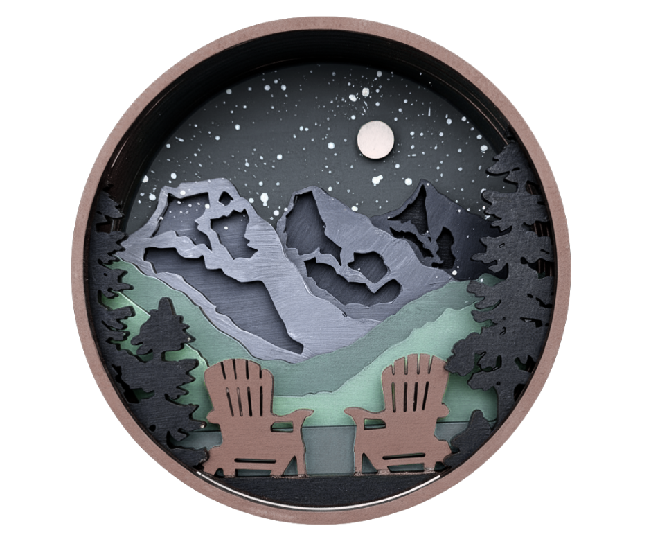 Mountain Life Shadow Box