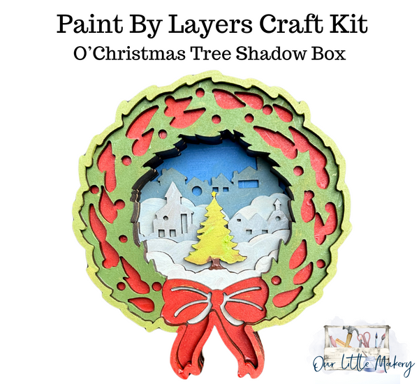 O'Christmas Tree Shadow Box Kit
