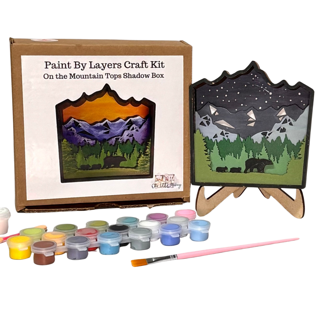 On The Mountains Tops Shadow Box Kit