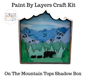 On The Mountains Tops Shadow Box Kit
